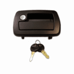 Black outside lower handle