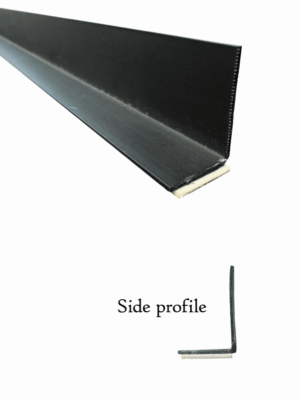 Wind Deflector w/ Tape Black - 7.5'